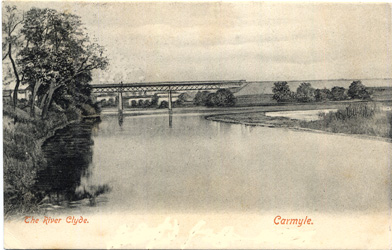 Clyde at Carmyle - cirac 1900 - Card dated 1904
